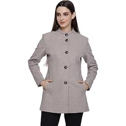 hood culture Women's Winter Tweed Stylish Coat-picture-49