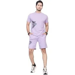 hoodmastar Men's Cotton Printed Night Suit Set of Top & Shorts|| Men's Pyjama Set || T-Shirt and Shorts Set for Men || Night Wear for Men || Night Suit for Men-picture-19