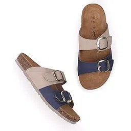 hooves Polyurethane (PU) Kora Womens Comfort Flats Blue-picture-20