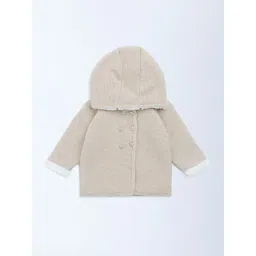 HOP Baby by Westside Beige Knitted Cotton Sweater-picture-30