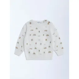 HOP Baby by Westside Off-White Embroidered Sweater-picture-33