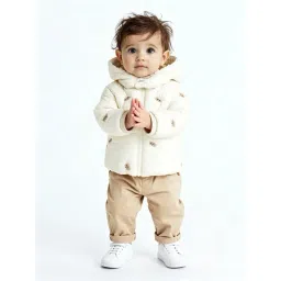 HOP Baby by Westside Off-White Teddy Design Puffer Jacket-picture-46