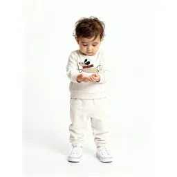 HOP Baby by Westside White Animal Embroidered Top and Pants Set-picture-19