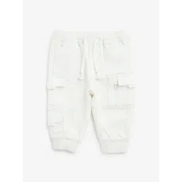 HOP Baby by Westside White Cargo-Style Mid-Rise Joggers-picture-17
