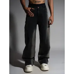 HOP HEAD Men Classic Straight Fit Mid-Rise Light Fade Jeans-picture-12