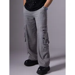 HOP HEAD Men Loose Straight Fit Mildly Distressed Heavy Fade Jeans-picture-29