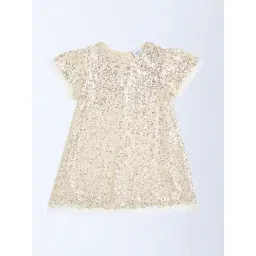 HOP Kids by Westside Gold Sequin Embellished Party Dress-picture-34