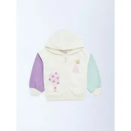 HOP Kids by Westside Off-White Colour-Blocked Hoodie-picture-23