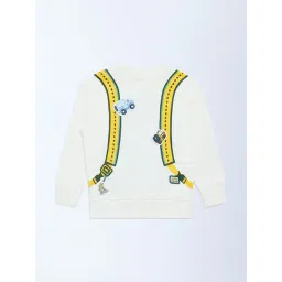 HOP Kids by Westside Off-White Printed Cotton-Blend Sweatshirt-picture-27