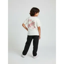 HOP Kids by Westside White Skater-Inspired Cotton T-Shirt image 2