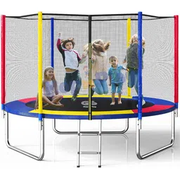 hop n play 10 Feet Jumping Heavy Duty Jhula Trampoline with Net for Kids & Adults, Outdoor-picture-13