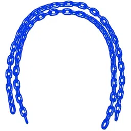 hop n play 2 Meter Heavy Duty Rubber Coated Chain Outdoor Plastic Coated Swing Link Chain-picture-12