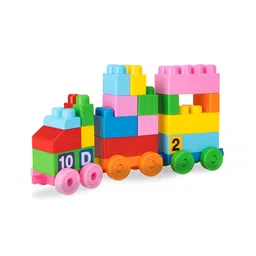 Hop N Play Educational Building Block Train Set for Toddlers Color & Number Learning Toy -81 Pcs-picture-36