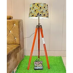 Hopdezyo Italian Lamp with Home Decor Floral Forest Green Drum Shade, Bulb, Wiring, E27 Holder Included, Pack of 1-picture-10