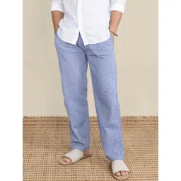HOPE House of Pure Eco Men Solid Pure Cotton Breathable Straight Lounge Pants-picture-20