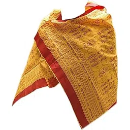 hope kart Om Namah Shivay Printed Shawl for God Shivaya Prayer Shiv Pooja for Men Women, Cotton, Orange, 1.5 x 0.75 Meters, Pack of 1-picture-13