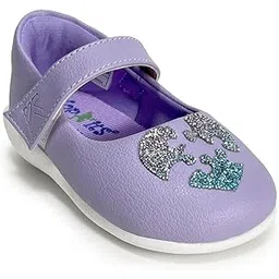 hopits by KazarMax Kids Girls Beaded Butterfly Applique Mary Jane Ballerina Flats Shoes -9-48 Month-picture-51