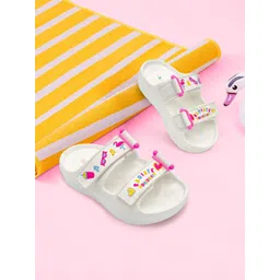 Hopits Girls Printed Waterproof Sliders-picture-30