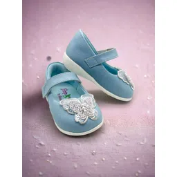 Hopits Infant Girls Butterfly Embellished Ballerinas-picture-29