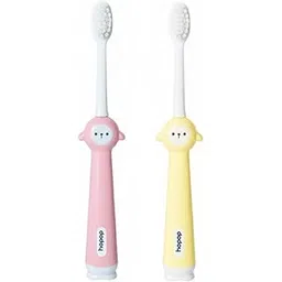 Hopop Baby Manual Toothbrush 6–36 Months | Extra Soft Tapered Bristles | BPA-Free | Milk Teeth Gum Care | Suction Stand | Toddler Training Toothbrush | Pack of 2 | Pink & Yellow-picture-22