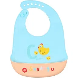 Hopop Silicone Bib for Baby | Waterproof Silicone Baby Bib for Feeding with Crumb Catcher | Adjustable Neckline with Buttons | Washable & Reusable | Suitable from 6 to 36 Months-picture-17