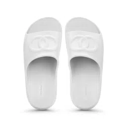 HOPPA Women's White Slides image 4