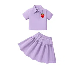 hopscotch 2-Pc Strawberry Applique T-shirt & Skirt-picture-35