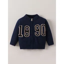 Hopscotch Boys Alphanumeric Printed Cardigan-picture-19