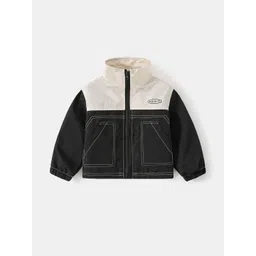Hopscotch Boys Black Polyester Colourblocked Jackets-picture-18
