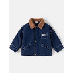 Hopscotch Boys Blue Polyester Solid Jackets-picture-30