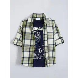 Hopscotch Boys Checked Casual Shirt-picture-18