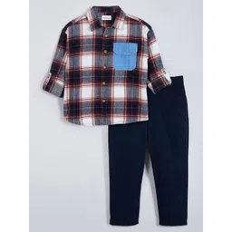 Hopscotch Boys Checked Shirt with Trousers-picture-10
