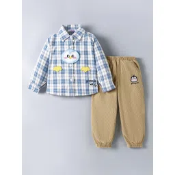 Hopscotch Boys Checked Shirt with Trousers-picture-14