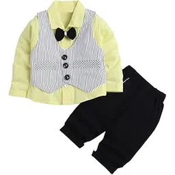 hopscotch Boy's Cotton Striped Shirt and Pants Set-picture-40