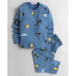 hopscotch Boys Graphic Lounge Pants and T-Shirt Set-picture-12