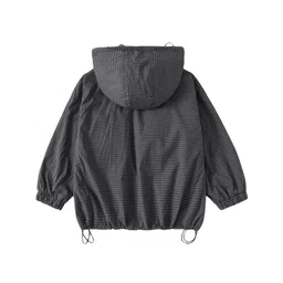 Hopscotch Boys Grey Polyester Checked Jackets-picture-32