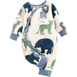 hopscotch Boys Polyester And Spandex Animal Print Full-Sleeve Bodysuit in Multi Color-picture-28