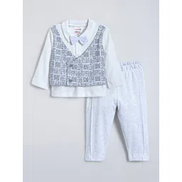 Hopscotch Boys Printed T-shirt and Shirt with Trousers-picture-20