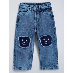 Hopscotch Boys Relaxed Fit Mid-Rise Light Fade Stretchable Jeans-picture-37