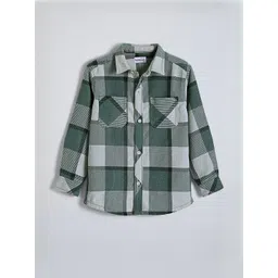 Hopscotch Boys Yarn-Dyed Checked Woven Jacket-picture-30