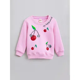 Hopscotch Girls Cherry Printed Sweatshirt-picture-47