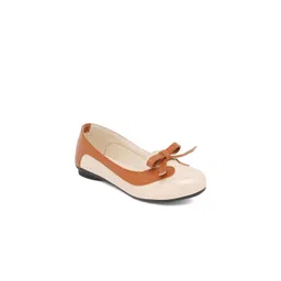 Hopscotch Girls Contrast Bow Ballerinas-picture-16