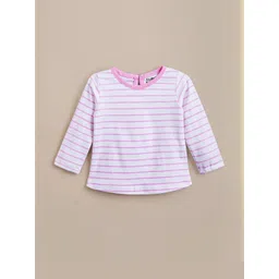 Hopscotch Girls Cotton Blend Striped Clothing Set-picture-40