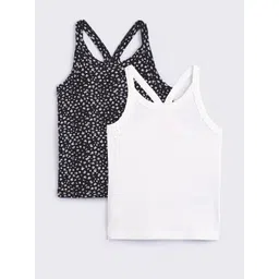 Hopscotch Girls Pack of 2 Floral Printed Tank Tops-picture-27