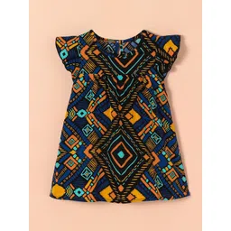 Hopscotch Girls Polyester Fit & Flare Dresses-picture-58