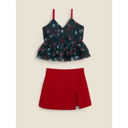 Hopscotch Girls Polyester Printed Clothing Set-picture-26