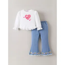 Hopscotch Girls Polyester Printed Clothing Set-picture-24