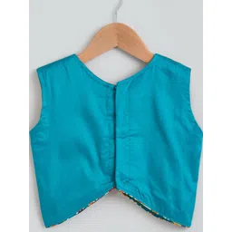 Hopscotch Girls Printed Ready to Wear Lehenga & Blouse With Dupatta Set-picture-30