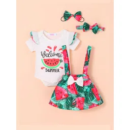 Hopscotch Girls Printed Top with Skirt-picture-13