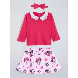 Hopscotch Girls Printed Top with Skirt-picture-45